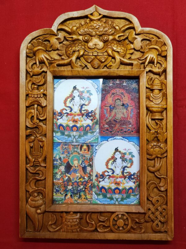 Tibetische Glückssymbole Rahmen